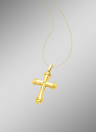 Schön ausgearbeiteter Kreuz-Anhänger mit Diamant