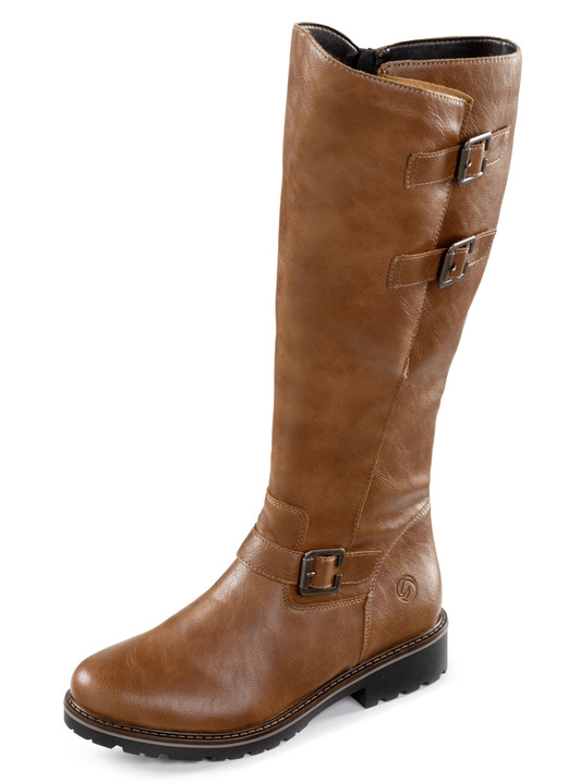 Stiefel & Stiefeletten - Remonte Stiefel mit Narben-Struktur, in Größe 036 bis 042, in Farbe COGNAC Ansicht 1