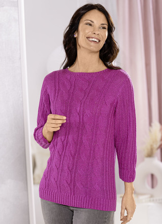 Pullover aus Friségarn